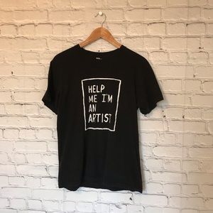 American Apparel Graphic Tee Black unisex Medium